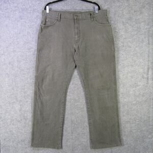 Dickies Pants Mens 38x32 Gray Carpenter Workwear Hammer Loop Utility Stretch